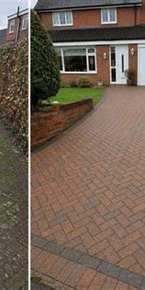 Brick surface after cleaning