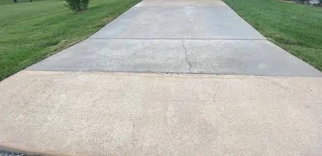 After driveway cleaning