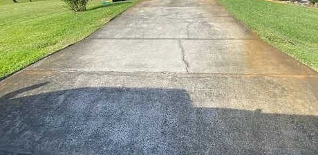Before driveway cleaning