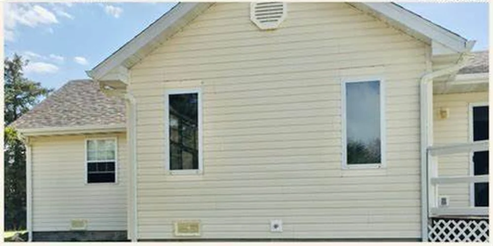 House exterior after cleaning