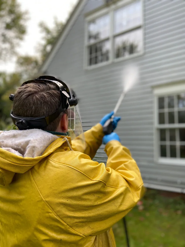 Exterior house washing